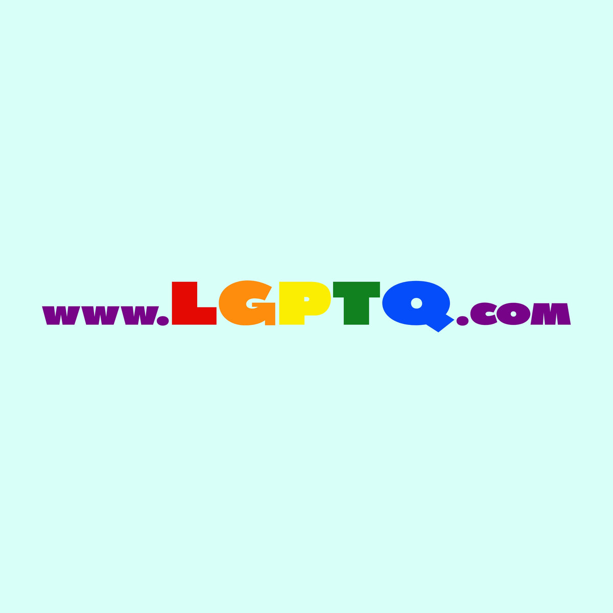 LGPTQ.com rainbow logo sticker